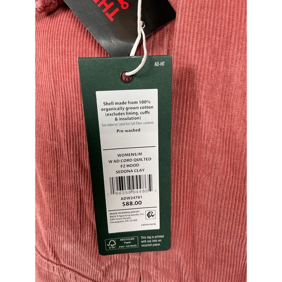 Alpine Design Womens Cord Quilted FZ Hood‎ Sedona Clay Jacket - Picture 4 of 11